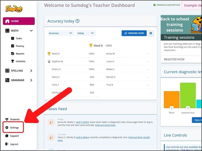 Support_Dashboard_Settings
