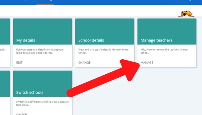 manage teachers box