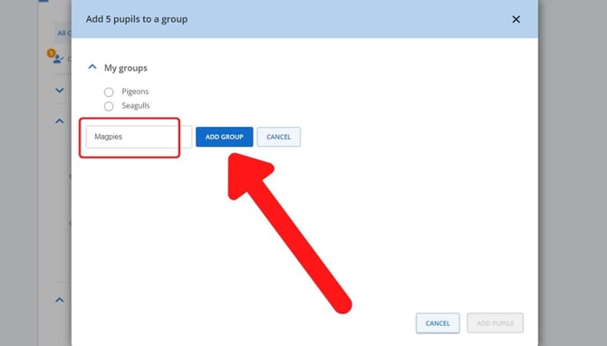add group name