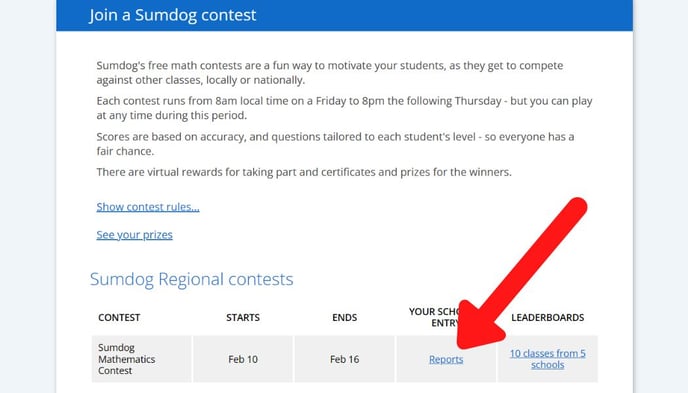 contest reports link