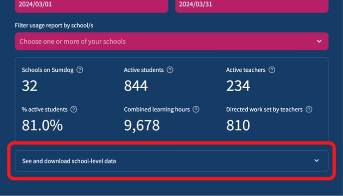 download school level data