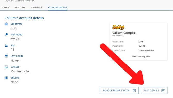 edit details button