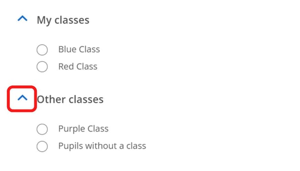 show other classes