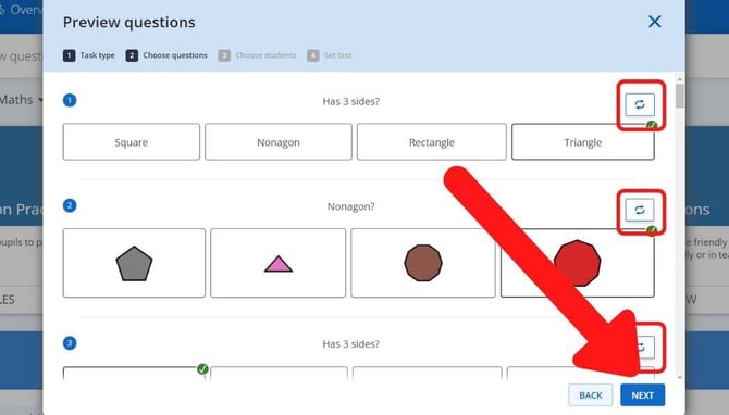 test questions preview