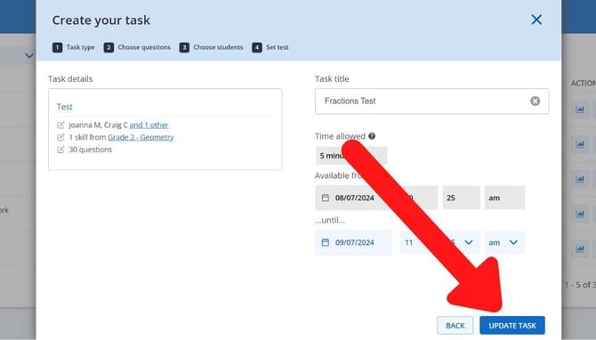 update task (test)